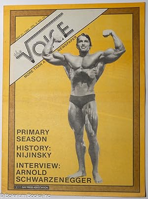 Immagine del venditore per The Voice: more than a newspaper; vol. 4, #10, May 21, 1982: Interview: Arnold Schwartzenegger venduto da Bolerium Books Inc.