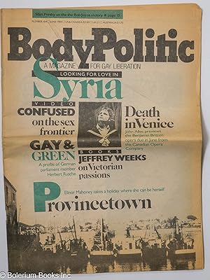 Seller image for The Body Politic: a magazine for gay liberation; #104, June, 1984; Looking for Love in Syria for sale by Bolerium Books Inc.