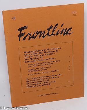 Imagen del vendedor de Frontline no. 2 a la venta por Bolerium Books Inc.