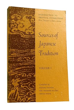 Imagen del vendedor de SOURCES OF JAPANESE TRADITION Volume 1 a la venta por Rare Book Cellar