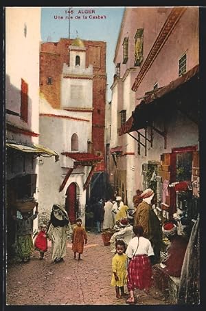 Ansichtskarte Alger, Une rue de la Casbah