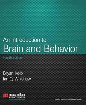 Bild des Verkufers fr An Introduction to Brain & Behavior zum Verkauf von WeBuyBooks