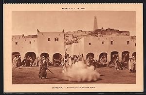 Ansichtskarte Ghardaia, Fantasia sur la Grande Place