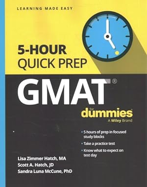 Immagine del venditore per Gmat 5-hour Quick Prep for Dummies venduto da GreatBookPrices