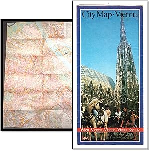 City Map Vienna. Tourist Map of Vienna in English with information for travelers. c1980