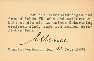 Ansichtskarte / Postkarte Signatur von Heinrich Schnee, letzter Gouverneur von Deutsch-Ostafrika,...
