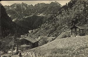 Ansichtskarte / Postkarte Maderanertal Kanton Uri, Panorama, Berghütte, Gebirge
