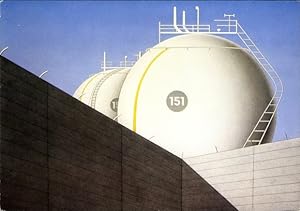 Ansichtskarte / Postkarte Kernwaffen der Welt, Fotograf Marinus Fuit 1981, Lagertanks