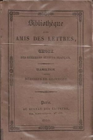 Mémoires du Comte de Grammont tome premier