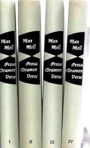 Prosa - Dramen - Verse. EA der Werkausgabe. 4 Bände.