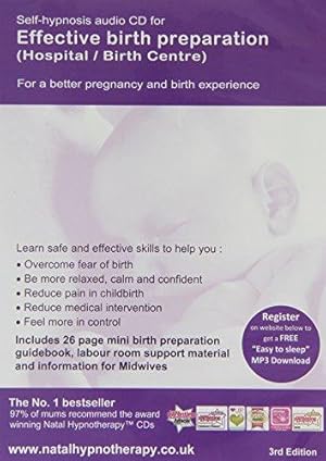 Bild des Verkufers fr Effective Birth Preparation (Hospital or Birth Centre): Self Hypnosis (Natal Hypnotherapy Programme) zum Verkauf von WeBuyBooks