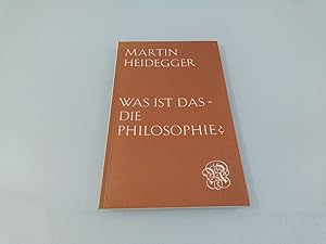 Image du vendeur pour Was ist das - die Philosophie? : [Vortrag, gehalten in Cerisy-la-Salle Normandie im August 1955 zur Einleitung eines Gesprches] / Martin Heidegger mis en vente par SIGA eG