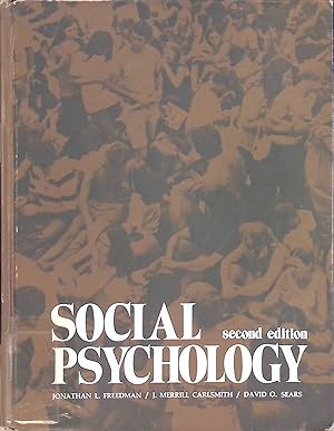 Seller image for Social Psychology for sale by books4less (Versandantiquariat Petra Gros GmbH & Co. KG)