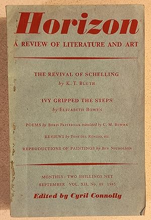 Seller image for Horizon September 1945 / Boris Pasternak - 4 poems / K T Bluth "The Revival Of Schelling" / Elizabeth Bowen "Ivy Gripped The Steps" / Ben Nicholson - 6 paintings for sale by Shore Books