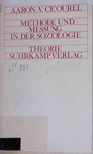 Immagine del venditore per Methode und Messung in der Soziologie. Theorie. venduto da books4less (Versandantiquariat Petra Gros GmbH & Co. KG)