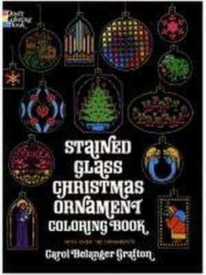 Bild des Verkufers fr Stained Glass Christmas Ornament Coloring Book zum Verkauf von Smartbuy