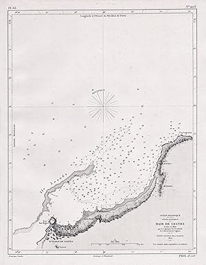 "Baie de Loanda" - Luanda Bay Angola / Africa Afrika Afrique / sea chart map Marine