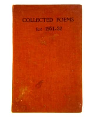 Bild des Verkufers fr Collected Poems for 1951 - 1952 zum Verkauf von World of Rare Books