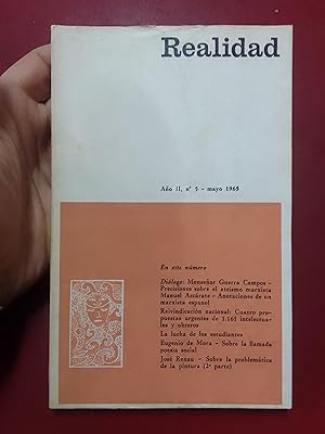 Realidad. Revista de cultura y política. Año II, nº 5 - mayo 1965