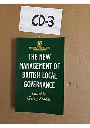 Seller image for The New Management Of British Local Governance By Gerry Stoker for sale by UK LAW BOOK SELLERS LTD