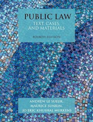 Bild des Verkufers fr Public Law: Text, Cases, and Materials zum Verkauf von WeBuyBooks