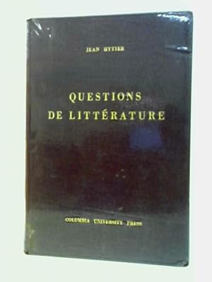 Seller image for Questions De Litterature Etudes Valeryennes Et Autres for sale by World of Rare Books