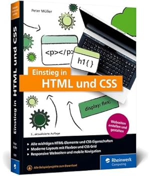 Immagine del venditore per Einstieg in HTML und CSS: Webseiten erstellen mit HTML und CSS   ganz ohne Vorwissen venduto da Rheinberg-Buch Andreas Meier eK