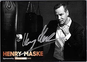 Original Autogramm Henry Maske Boxer *1964 /// Autogramm Autograph signiert signed signee