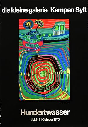 Hundertwasser. 1970. [Original-Ausstellungsplakat / original exhibition poster].