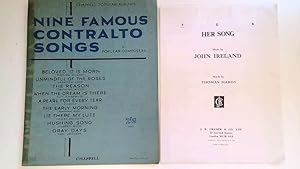 Bild des Verkufers fr Nine Famous Contralto Songs by Popular Composers & "Her Song" by John Ireland. zum Verkauf von Goldstone Rare Books