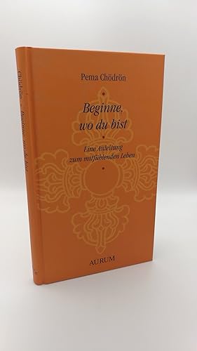 Beginne, wo du bist Eine Anleitung zum mitfühlenden Leben / Pema Chödrön. [Ins Dt. übers. von Tho...