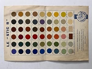 Le Stic B. Peintures pour le Batiment et la Decoration. P. Bertin, A. Lapeyre (cartella colori)