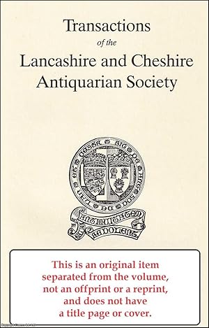 Seller image for Community Involvement in Education in North-East Cheshire in The Late Eighteenth and Early Nineteenth Centuries. An original article from the Transactions of The Lancashire and Cheshire Antiquarian Society, 1980. for sale by Cosmo Books