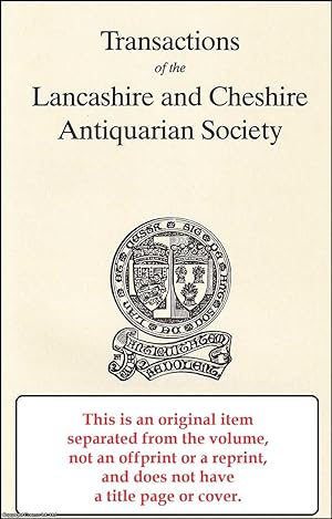 Immagine del venditore per Manchester's Discovery of Cheshire: Excursionism and Commuting in The 19th Century. An original article from the Transactions of The Lancashire and Cheshire Antiquarian Society, 1983. venduto da Cosmo Books
