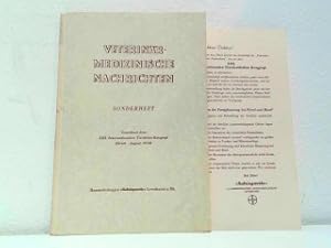 Veterinärmedizinische Nachrichten. Sonderheft - Gewidmet dem XIII. Internationalen Tierärzte-Kong...