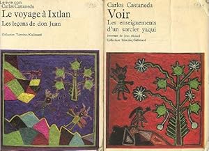 Seller image for Voir les enseignements d'un sorcier yaqui + Le voyage  Ixtlan les leons de don Juan (2 volumes) - Collection " Tmoins ". for sale by Le-Livre