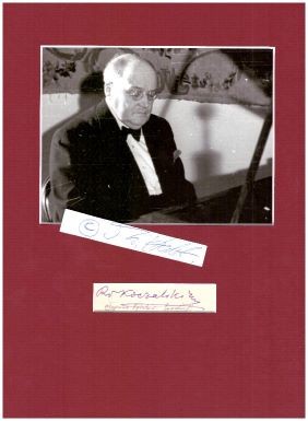 Image du vendeur pour RAOUL KOCZALSKI (Raul Koczalski, 1885-1948) polnischer Pianist und Komponist / polish pianist and composer, Professor, vor allem als Interpret der Werke von Frdric Chopin berhmt, Kreuz eines Kommandeurs des Ordens der Wiedergeburt Polens? (Polonia Restituta, Order Odrodzenia Polski) mis en vente par Herbst-Auktionen