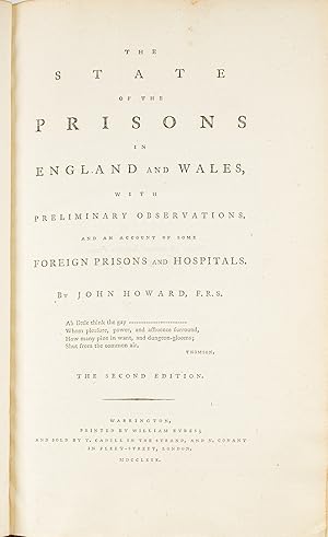 Immagine del venditore per The State of the Prisons in England and Wales, With Preliminary. venduto da The Lawbook Exchange, Ltd., ABAA  ILAB