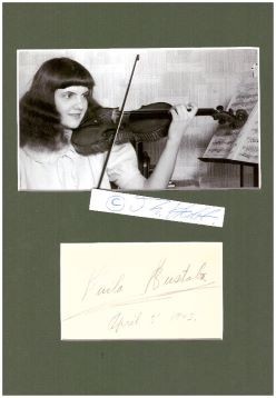 GUILA BUSTABO (1916-2002) US-amerikanische Geigerin / american violinst, begann mit 2 Jahren Geig...