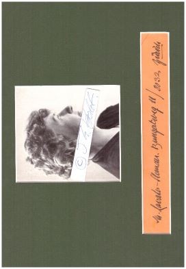Bild des Verkufers fr MARY LAVATER-SLOMAN (1891-1980) deutsch-schweizer Schriftstellerin zum Verkauf von Herbst-Auktionen