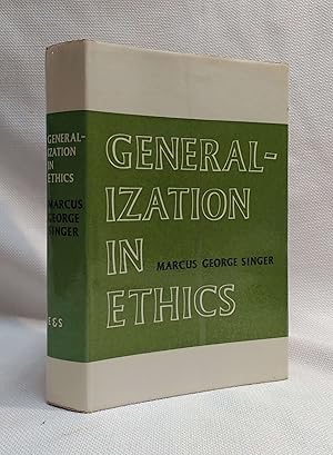 Image du vendeur pour Generalization in Ethics mis en vente par Book House in Dinkytown, IOBA