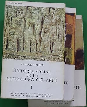 Imagen del vendedor de Historia social de la literatura y el arte a la venta por Librera Alonso Quijano