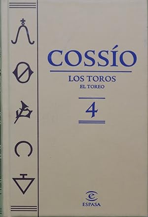 Imagen del vendedor de Cosso los toros (v. IV) a la venta por Librera Alonso Quijano