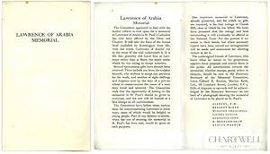 Bild des Verkufers fr LAWRENCE OF ARABIA MEMORIAL -Rare Pamphlet- zum Verkauf von CHARTWELL BOOKSELLERS