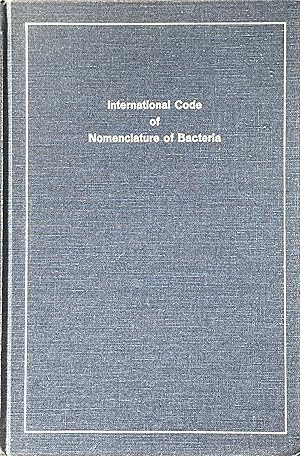 Seller image for International code of nomenclature of bacteria for sale by Acanthophyllum Books