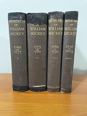 Memoirs of William Hickey (4 vol.)