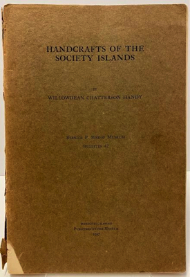 Imagen del vendedor de Handcrafts o the Society Islands: Bulletin 42 a la venta por Monroe Street Books