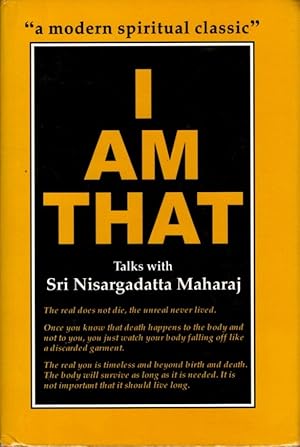 Immagine del venditore per I AM THAT: TALKS WITH SRI NISARGADATTA MAHARAJ venduto da By The Way Books