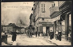 Carte postale Pamiers, Rue de la Republique