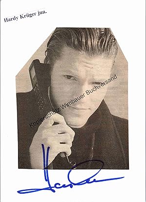 Bild des Verkufers fr Original Autogramm Hardy Krger jr. /// Autograph signiert signed signee zum Verkauf von Antiquariat im Kaiserviertel | Wimbauer Buchversand